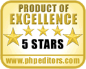 Rated 5/5 stars at php-editors.com